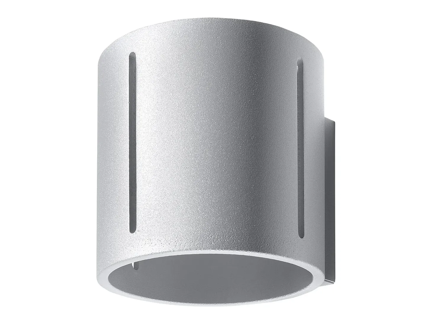 Lámparas de pared Brich moderno de aluminio - 1 fuentes luminosas 3000K - L.10 x A.10 cm - gris