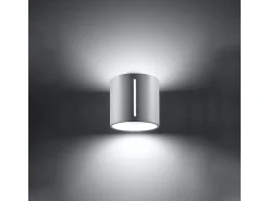 Lámparas de pared Brich moderno de aluminio - 1 fuentes luminosas 4000K - L.10 x A.10 cm - blanco
