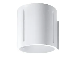Lámparas de pared Brich moderno de aluminio - 1 fuentes luminosas 4000K - L.10 x A.10 cm - blanco