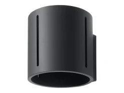Lámparas de pared Brich moderno de aluminio - 1 fuentes luminosas 3000K - L.10 x A.10 cm - negro