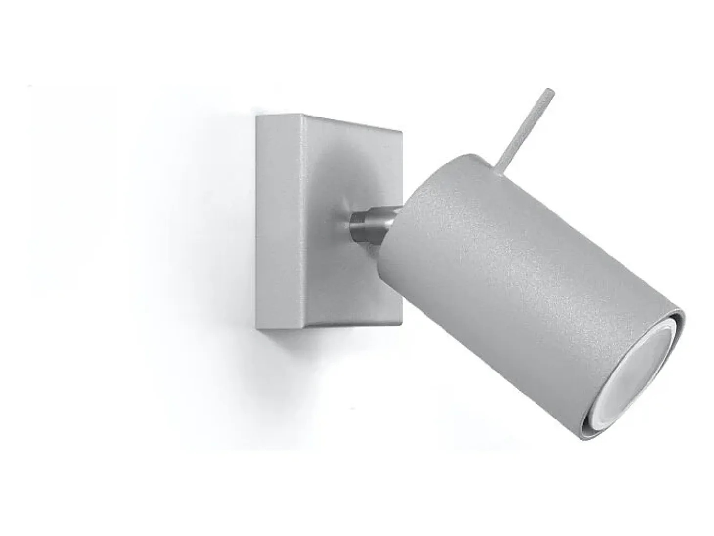 Lámparas de pared Briix moderno de acero - 1 fuentes luminosas 3000K - L.8 x A.8 cm - gris