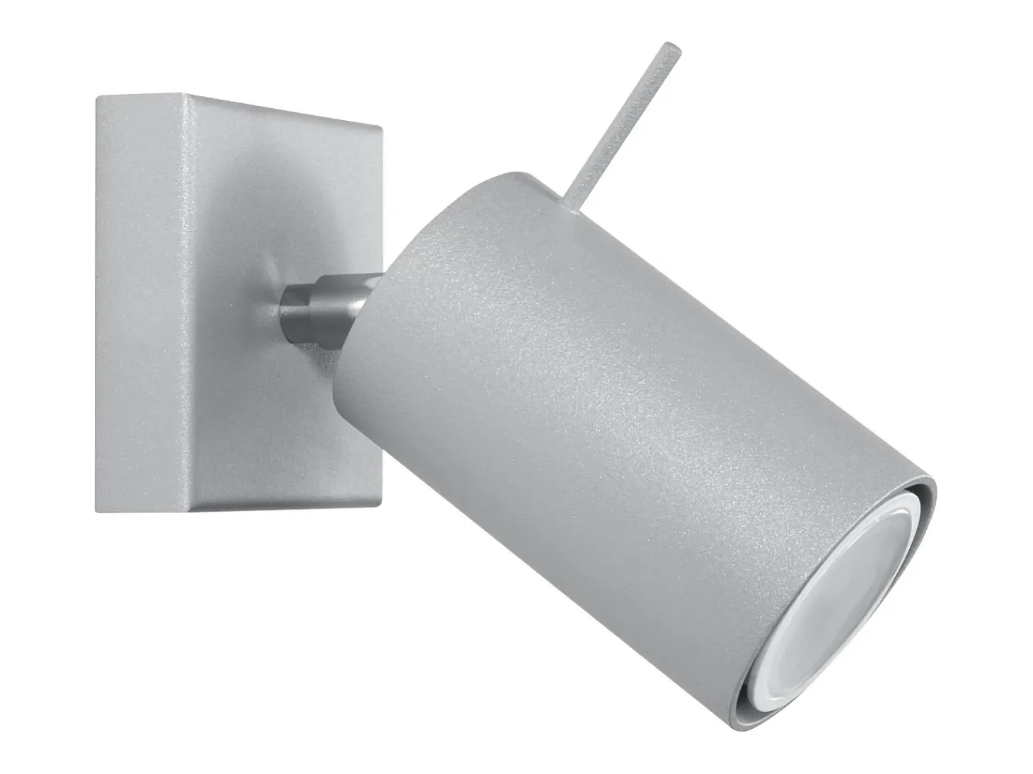 Lámparas de pared Briix moderno de acero - 1 fuentes luminosas 3000K - L.8 x A.8 cm - gris