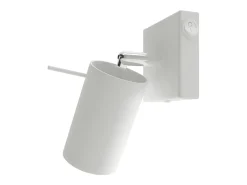 Lámparas de pared Briix moderno de acero - 1 fuentes luminosas 4000K - L.8 x A.16 cm - blanco