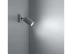 Lámparas de pared Briix moderno de acero - 1 fuentes luminosas 4000K - L.8 x A.16 cm - blanco