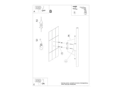 Lámparas de pared Brill moderno de acero - 2 fuentes luminosas 4000K - L.2,5 x A.50 cm - blanco