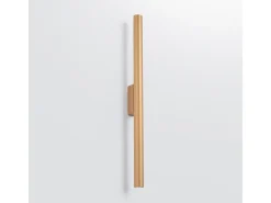 Lámparas de pared Brill moderno de acero - 2 fuentes luminosas 3000K - L.2,5 x A.50 cm - dorado