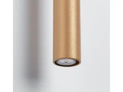 Lámparas de pared Brill moderno de acero - 2 fuentes luminosas 4000K - L.2,5 x A.50 cm - dorado
