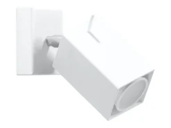 Lámparas de pared Briow moderno de acero - 1 fuentes luminosas 4000K - L.8 x A.8 cm - blanco