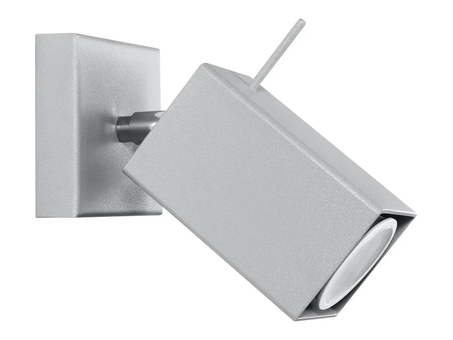 Lámparas de pared Briow moderno de acero - 1 fuentes luminosas 3000K - L.8 x A.8 cm - gris