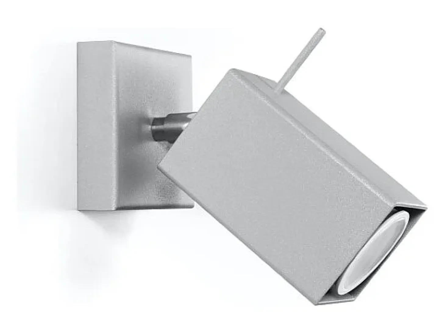 Lámparas de pared Briow moderno de acero - 1 fuentes luminosas 3000K - L.8 x A.8 cm - gris