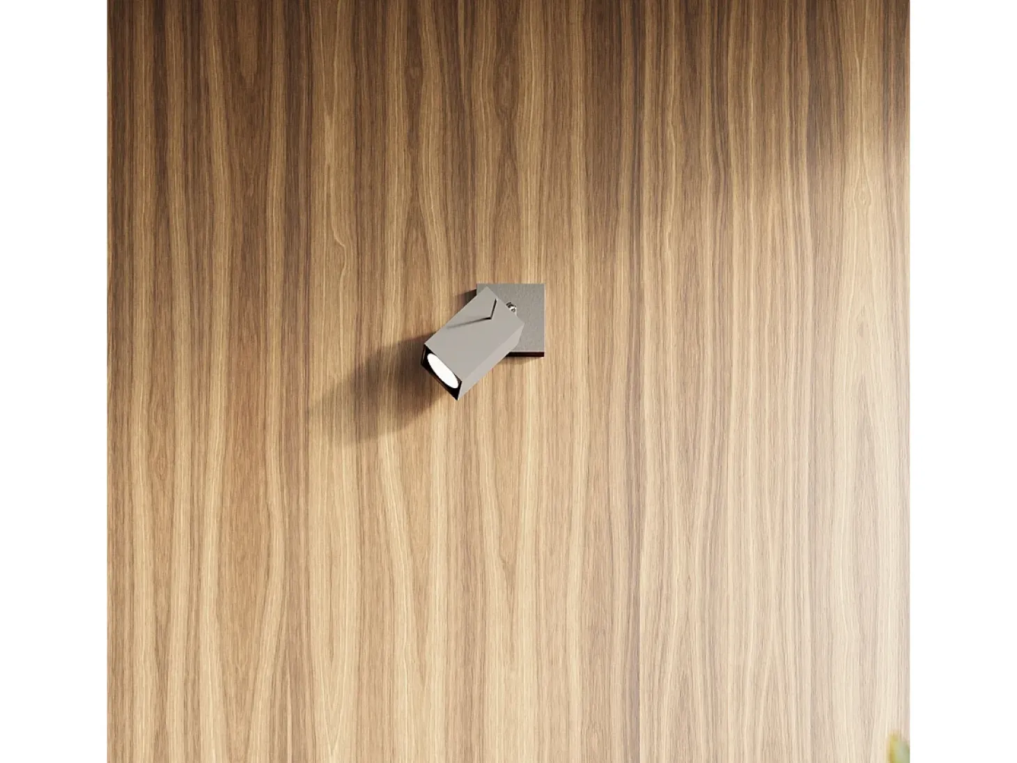 Lámparas de pared Briow moderno de acero - 1 fuentes luminosas 4000K - L.8 x A.8 cm - gris