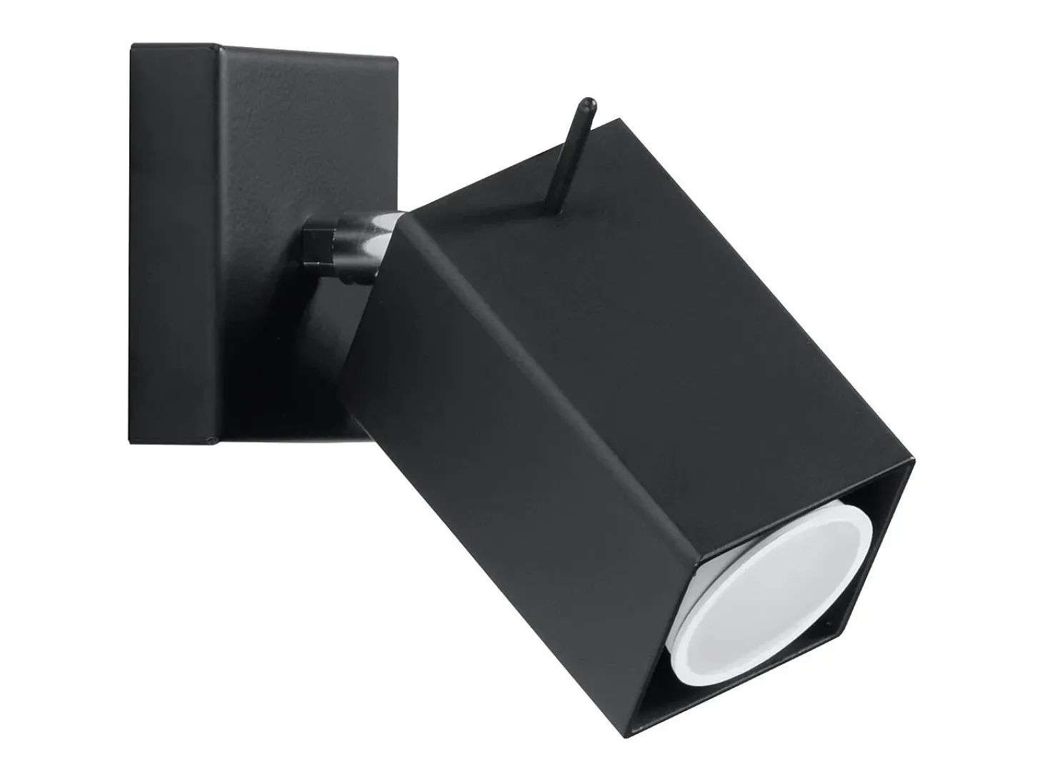 Lámparas de pared Briow moderno de acero - 1 fuentes luminosas 3000K - L.8 x A.8 cm - negro