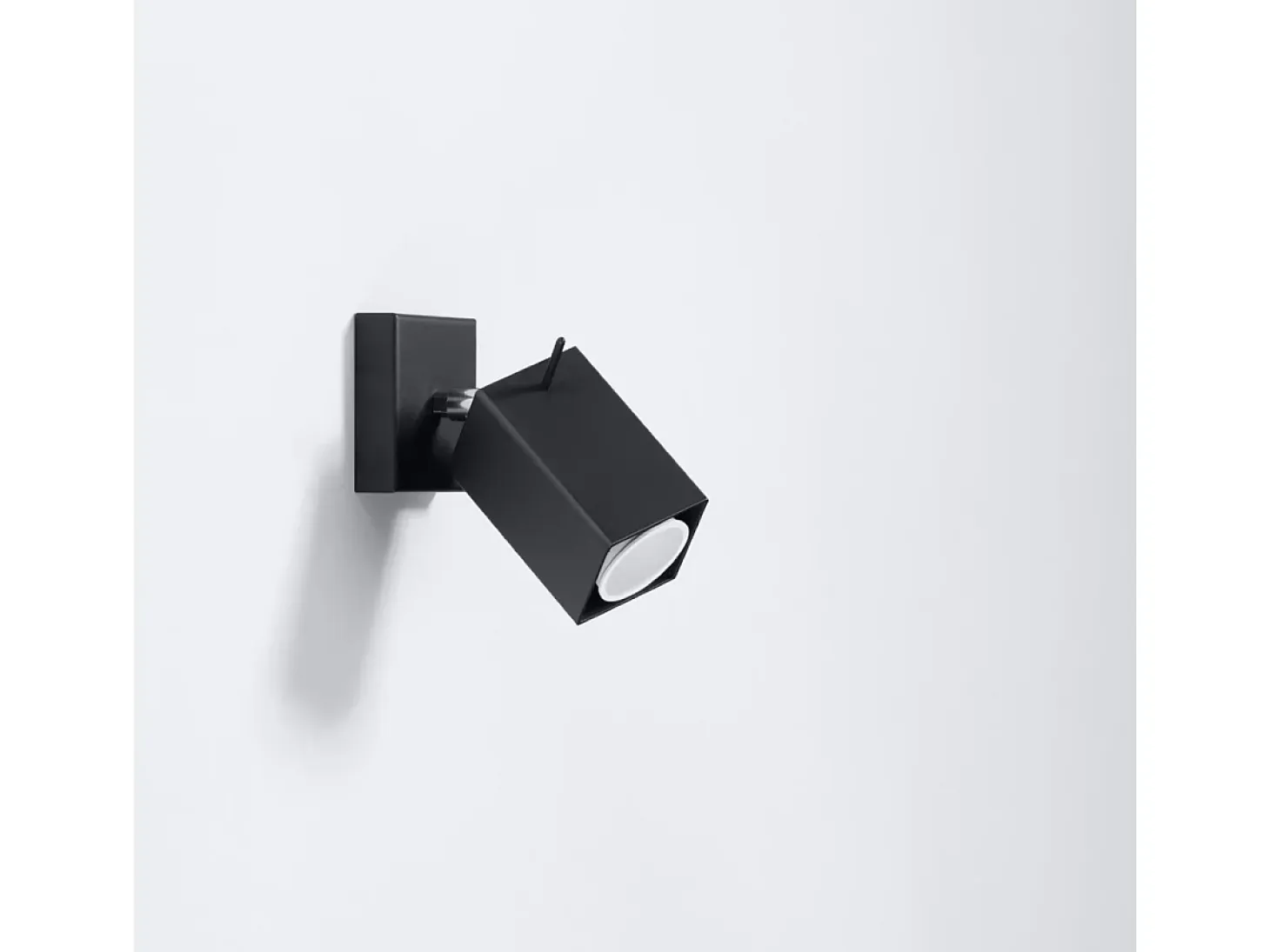 Lámparas de pared Briow moderno de acero - 1 fuentes luminosas 3000K - L.8 x A.8 cm - negro