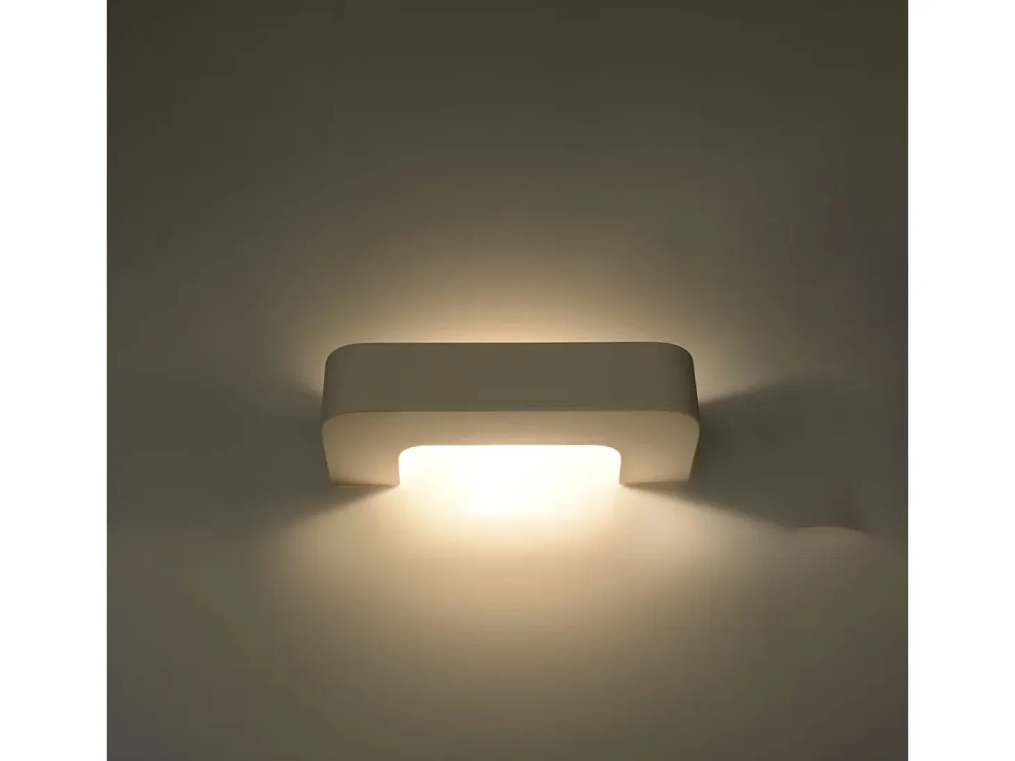 Lámparas de pared Briow moderno de cerámica - 1 fuentes luminosas 4000K - L.36 x A.7,5 cm - blanco