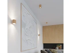 Lámparas de pared Celeris escandinavo de madera - 1 fuentes luminosas 4000K - L.10 x A.10 cm - madera natural