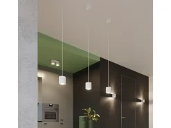 Lámparas de pared Celeris moderno de aluminio - 1 fuentes luminosas 4000K - L.10 x A.10 cm - blanco