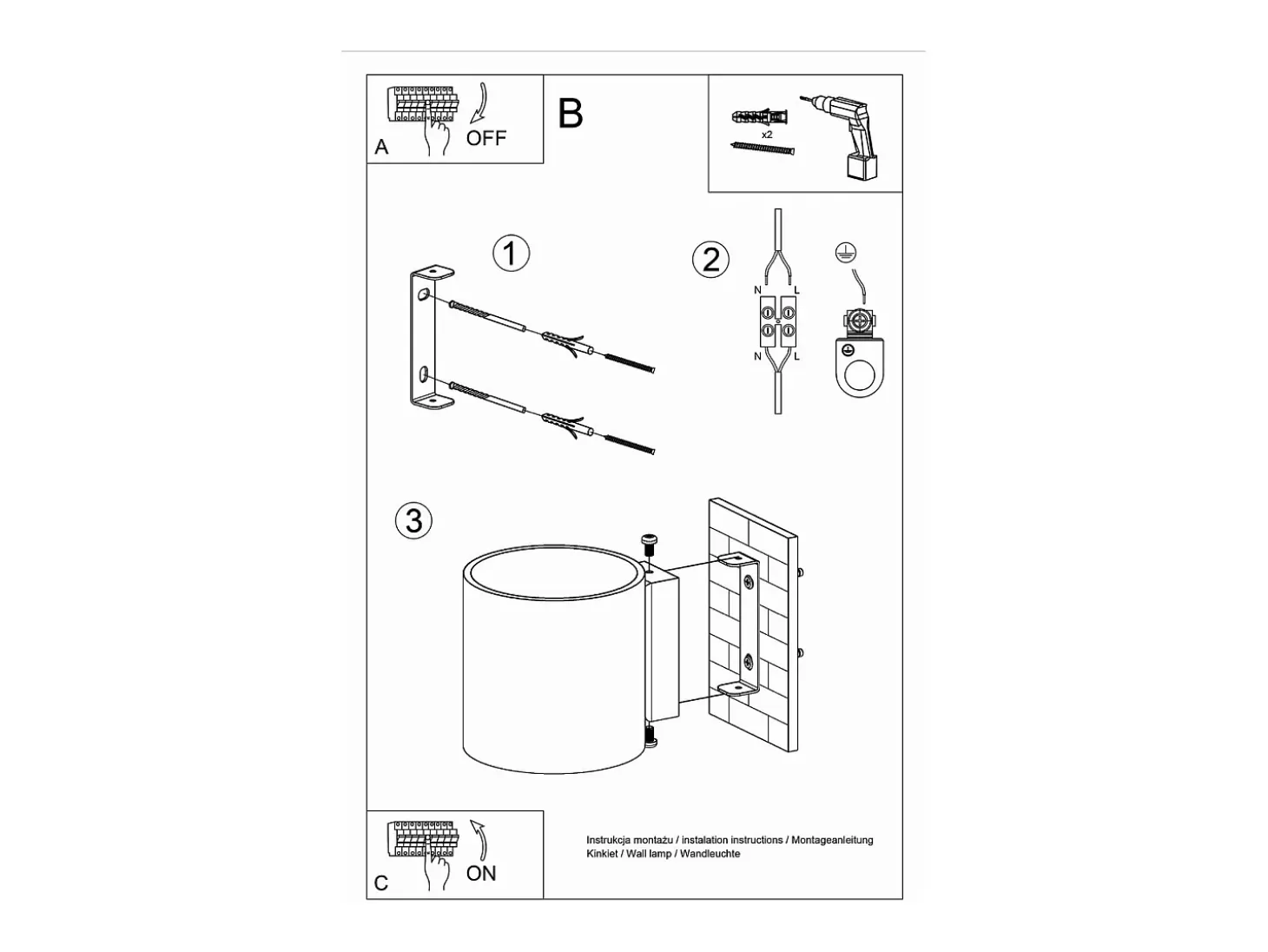 Lámparas de pared Celeris moderno de aluminio - 1 fuentes luminosas 3000K - L.10 x A.10 cm - antracita