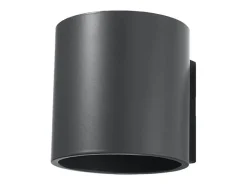 Lámparas de pared Celeris moderno de aluminio - 1 fuentes luminosas 3000K - L.10 x A.10 cm - antracita