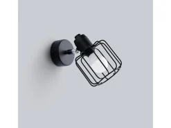 Lámparas de pared Celubi moderno de acero - 1 fuentes luminosas 3000K - L.14 x A.18 cm - negro