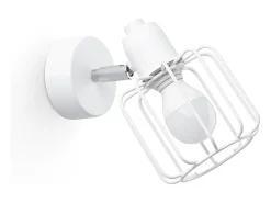 Lámparas de pared Celubi moderno de acero - 1 fuentes luminosas 4000K - L.14 x A.18 cm - blanco