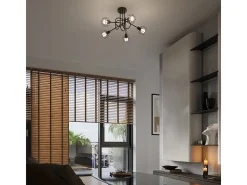 Lámparas de pared Celubi moderno de acero - 1 fuentes luminosas 4000K - L.14 x A.18 cm - negro