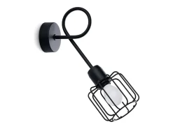 Lámparas de pared Celubi moderno de acero - 1 fuentes luminosas 4000K - L.15 x A.30 cm - negro