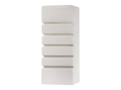 Lámparas de pared Flaam moderno de cerámica/vidrio - 1 fuentes luminosas 4000K - L.10,5 x A.26 cm - blanco