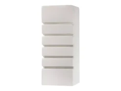 Lámparas de pared Flaam moderno de cerámica/vidrio - 1 fuentes luminosas 3000K - L.10,5 x A.26 cm - blanco
