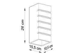 Lámparas de pared Flaam moderno de cerámica/vidrio - 1 fuentes luminosas 3000K - L.10,5 x A.26 cm - blanco
