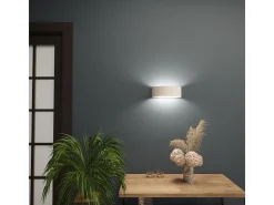 Lámparas de pared Gloim moderno de cerámica - 1 fuentes luminosas 4000K - L.20 x A.10 cm - blanco