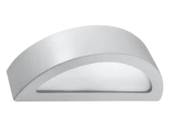 Lámparas de pared Gloim moderno de cerámica/vidrio - 1 fuentes luminosas 4000K - L.40,5 x A.10 cm - gris