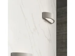 Lámparas de pared Gloim moderno de cerámica/vidrio - 1 fuentes luminosas 3000K - L.40,5 x A.10 cm - gris