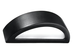 Lámparas de pared Gloim moderno de cerámica/vidrio - 1 fuentes luminosas 4000K - L.40,5 x A.10 cm - negro