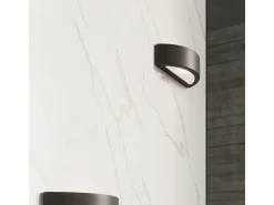 Lámparas de pared Gloim moderno de cerámica/vidrio - 1 fuentes luminosas 4000K - L.40,5 x A.10 cm - negro