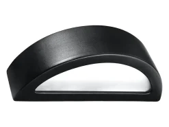 Lámparas de pared Gloim moderno de cerámica/vidrio - 1 fuentes luminosas 3000K - L.40,5 x A.10 cm - negro