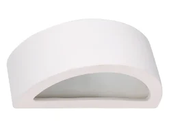 Lámparas de pared Gloim moderno de cerámica - 1 fuentes luminosas 3000K - L.20 x A.10 cm - blanco