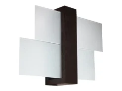 Lámparas de pared Ignis escandinavo de madera/vidrio - 1 fuentes luminosas 4000K - L.43 x A.30 cm - wengué