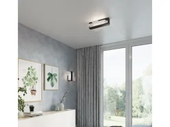 Lámparas de pared Ignis escandinavo de madera/vidrio - 1 fuentes luminosas 3000K - L.43 x A.30 cm - wengué