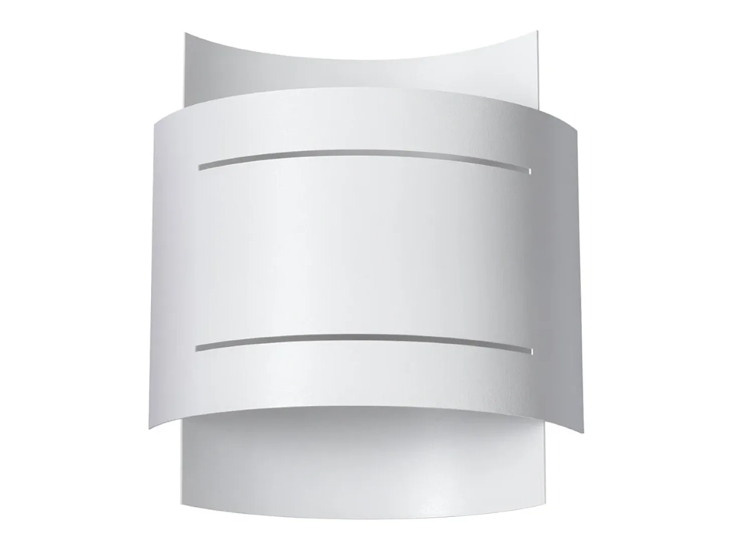Lámparas de pared Ignisra moderno de acero - 1 fuentes luminosas 3000K - L.21 x A.23 cm - blanco