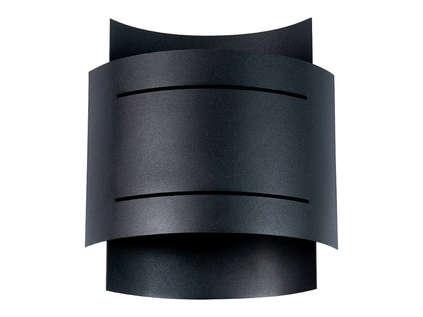 Lámparas de pared Ignisra moderno de acero - 1 fuentes luminosas 4000K - L.21 x A.23 cm - negro