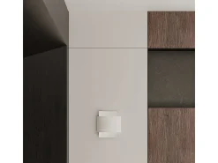 Lámparas de pared Ignisra moderno de acero - 1 fuentes luminosas 4000K - L.21 x A.23 cm - blanco
