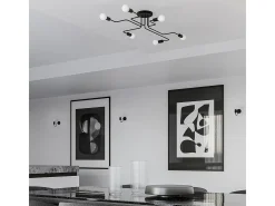 Lámparas de pared Infinix industrial de acero - 1 fuentes luminosas 4000K - L.8,5 x A.20 cm - negro