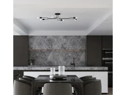 Lámparas de pared Infinix industrial de acero - 1 fuentes luminosas 3000K - L.8,5 x A.20 cm - negro