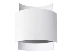 Lámparas de pared Influx industrial de acero - 1 fuentes luminosas 3000K - L.22 x A.23 cm - blanco