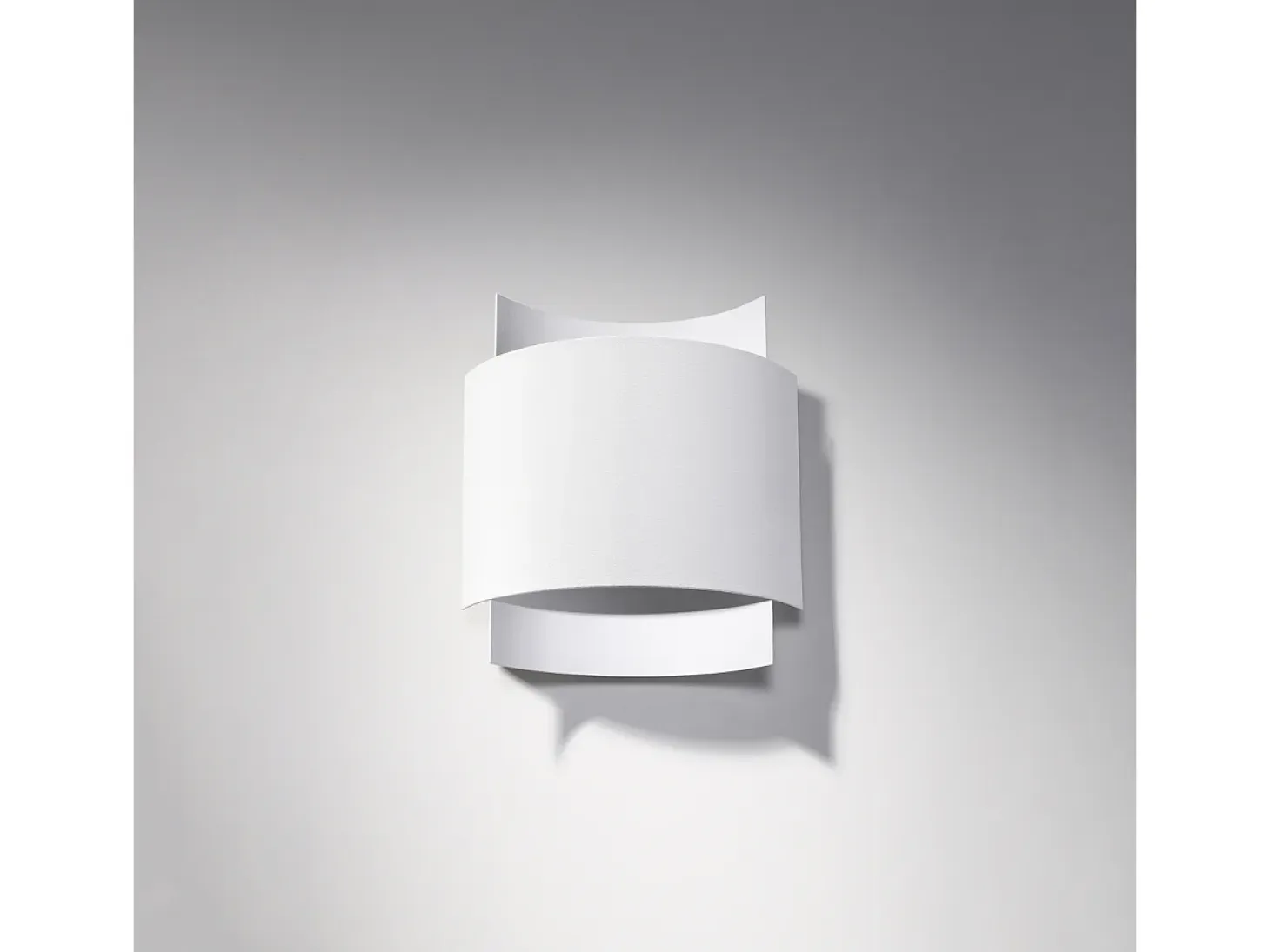 Lámparas de pared Influx industrial de acero - 1 fuentes luminosas 3000K - L.22 x A.23 cm - blanco