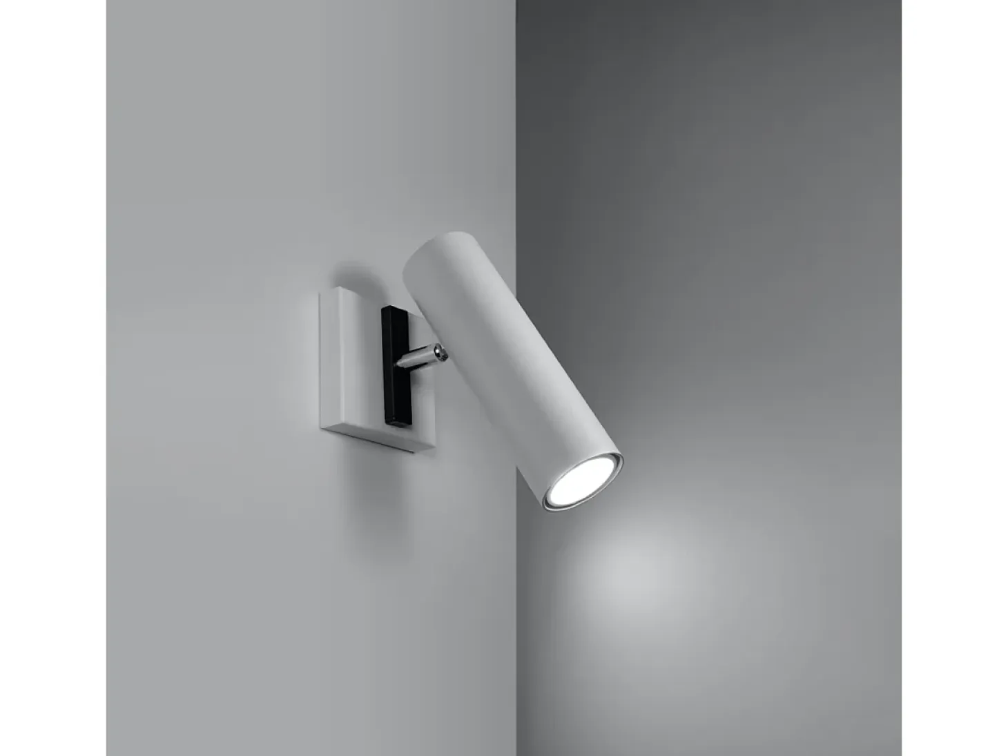 Lámparas de pared Invicta moderno de acero - 1 fuentes luminosas 4000K - L.8 x A.20 cm - blanco
