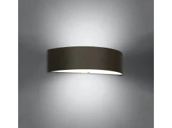 Lámparas de pared Kalmaris minimalista de tela/vidrio/acero - 2 fuentes luminosas 4000K - L.45 x A.12 cm - negro