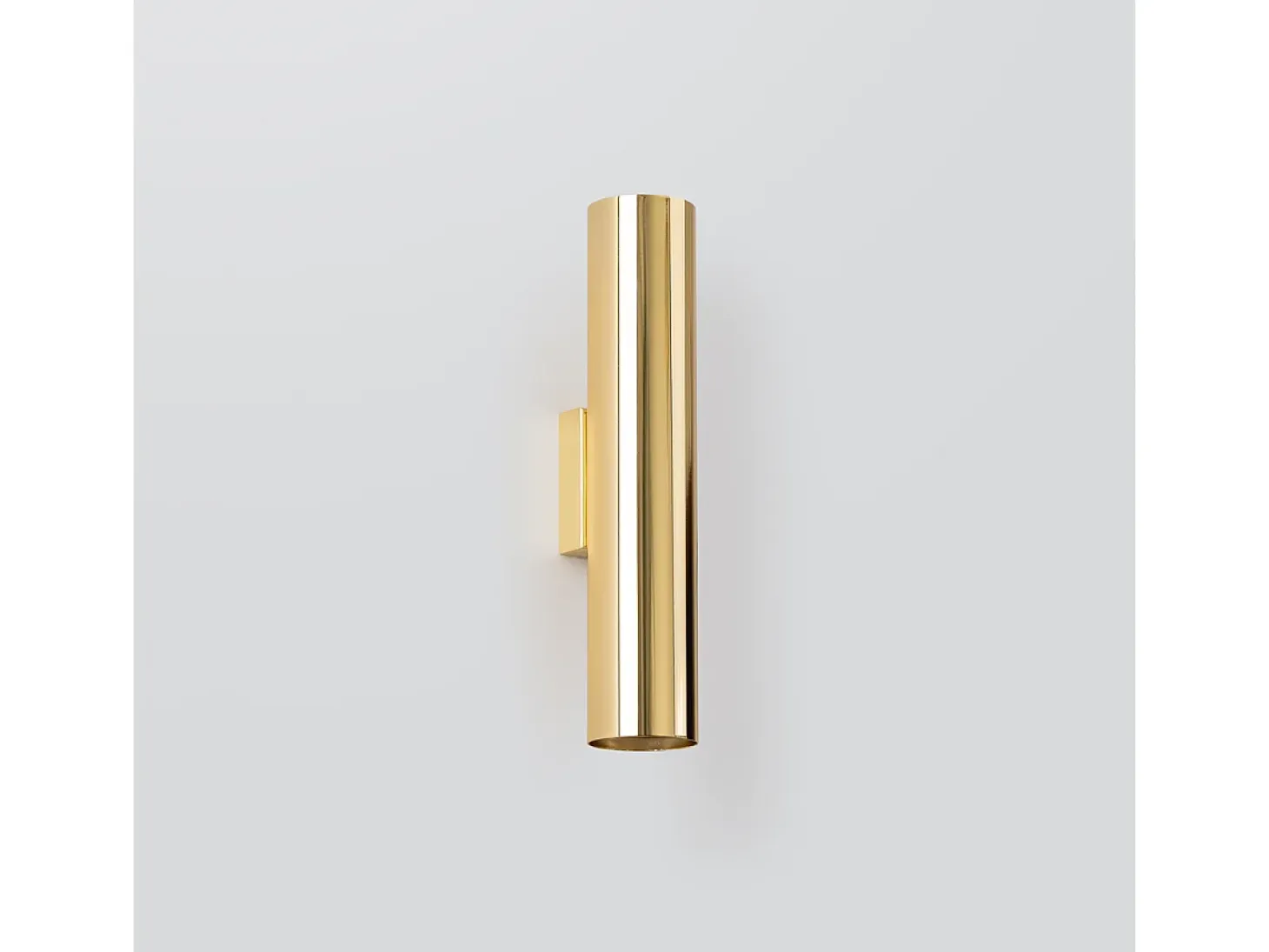 Lámparas De Pared Lagos Moderno De Acero - 2 Fuentes Luminosas - L.6 X A.30 Cm - Brillo Dorado