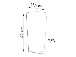 Lámparas de pared Lanoo moderno de cerámica - 1 fuentes luminosas 3000K - L.16,5 x A.29 cm - blanco