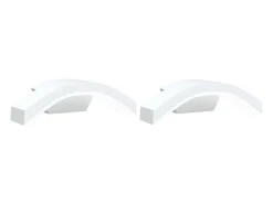 Lámparas de pared LED de exterior 2 uds aluminio fundido blanco ES524556